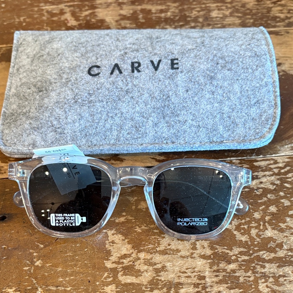 Carve Designs Clear and Black Sunglasses